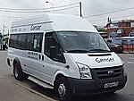 Бесплатный автобус Genser в пункт аренды автомобилей АрендаАвто-срд на Новорязанском шоссе